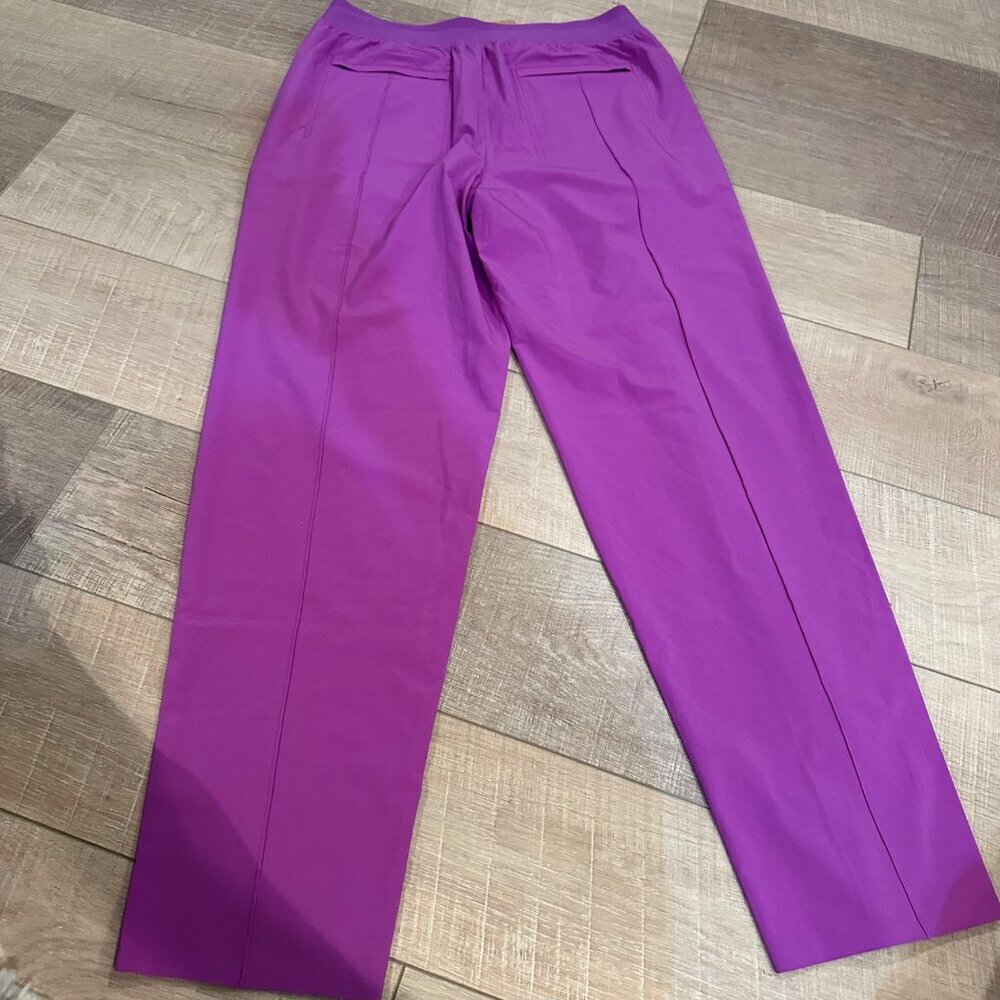 ATHLETA WOMENS PULL ON PURPLE JOGGER STYLE PANTS SIZE 8
